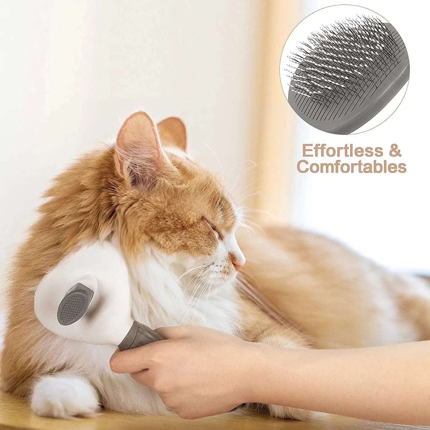 🐶 Cepillo Autolimpiable para Perros y Gatos | Elimina Pelo y Nudos Fácilmente