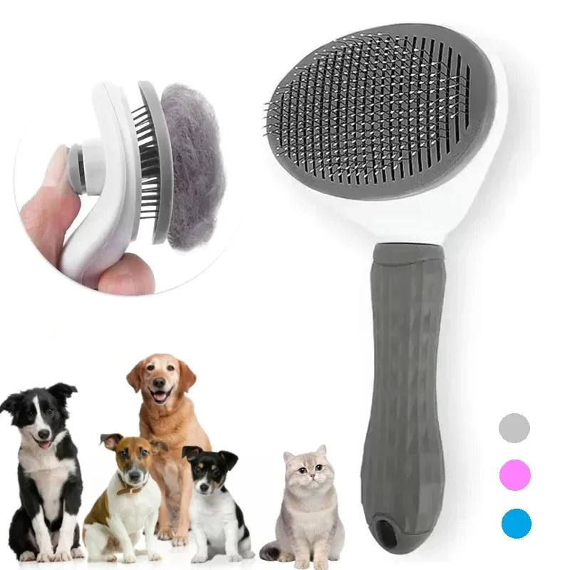 🐶 Cepillo Autolimpiable para Perros y Gatos | Elimina Pelo y Nudos Fácilmente