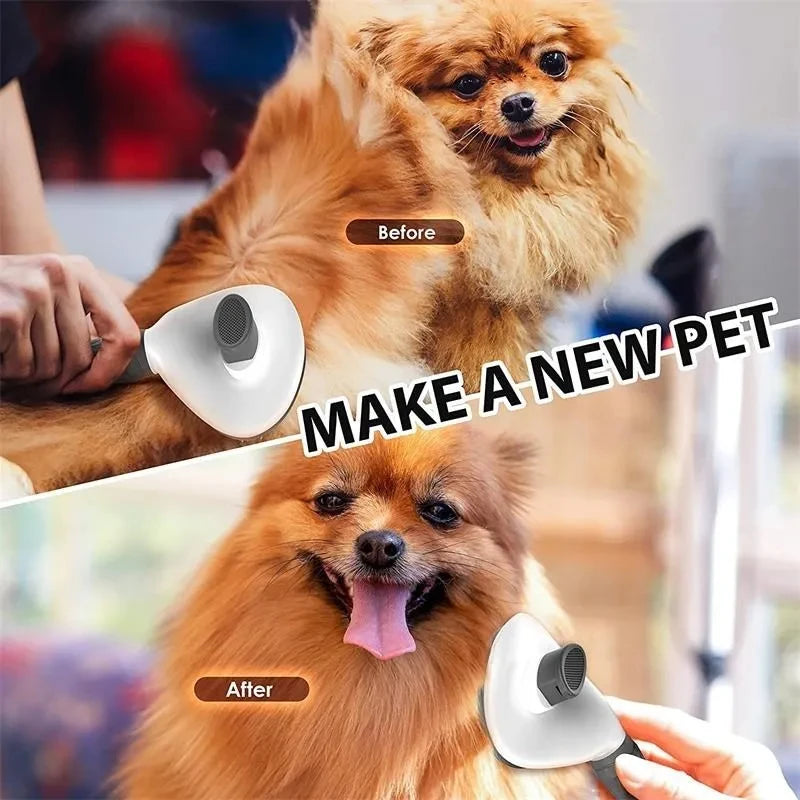 🐶 Cepillo Autolimpiable para Perros y Gatos | Elimina Pelo y Nudos Fácilmente