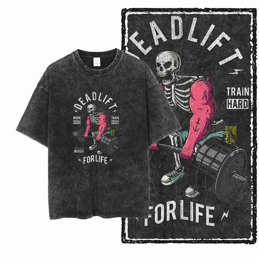 Camiseta Oversize deadlift gym