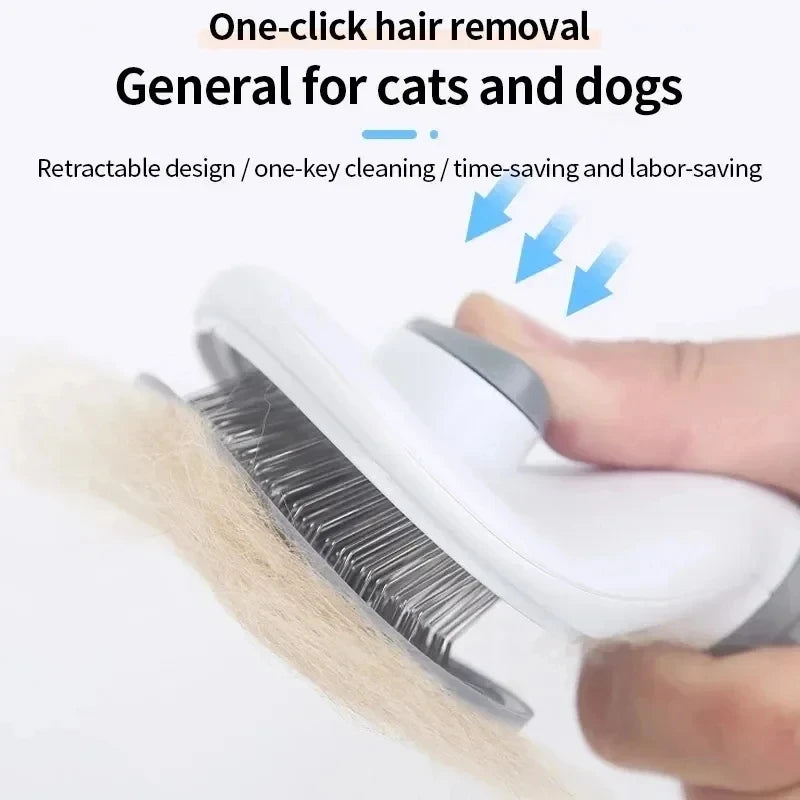 🐶 Cepillo Autolimpiable para Perros y Gatos | Elimina Pelo y Nudos Fácilmente