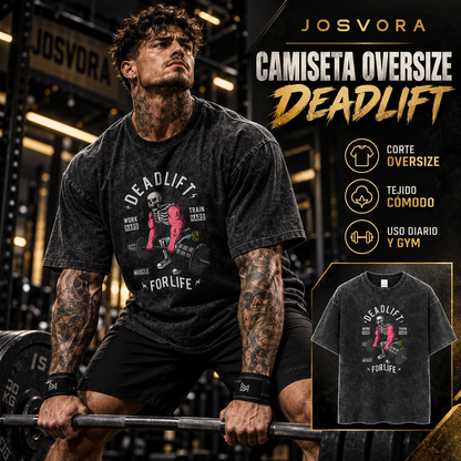 Camiseta Oversize deadlift gym