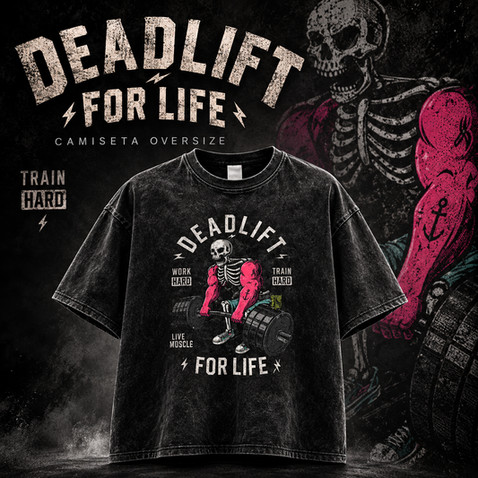 Camiseta Oversize deadlift gym