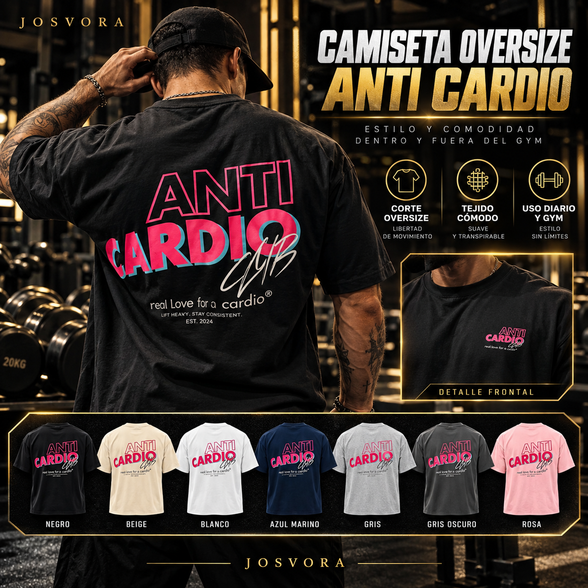 Camiseta Oversize gym