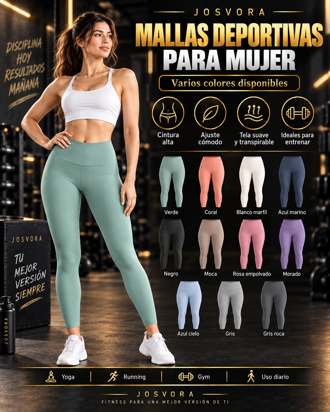 Mallas Deportivas sin Costuras para Mujer