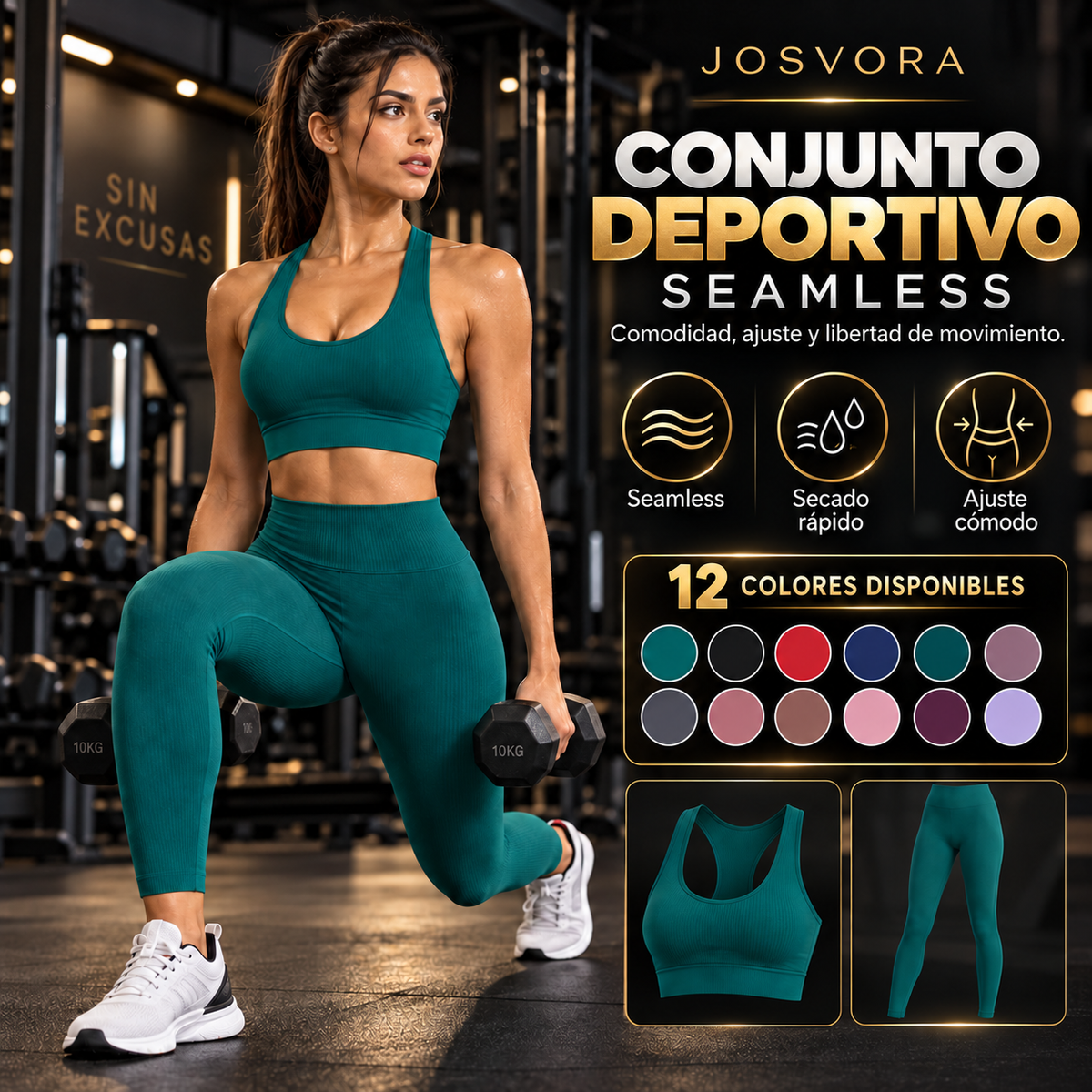 Conjunto Deportivo Seamless Mujer