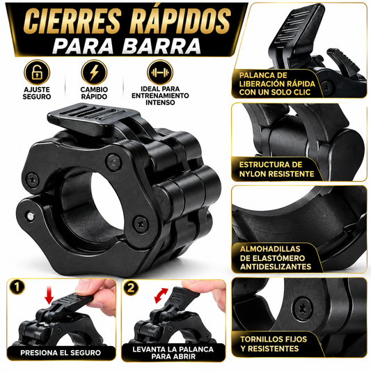 Cierres Rápidos para Barra