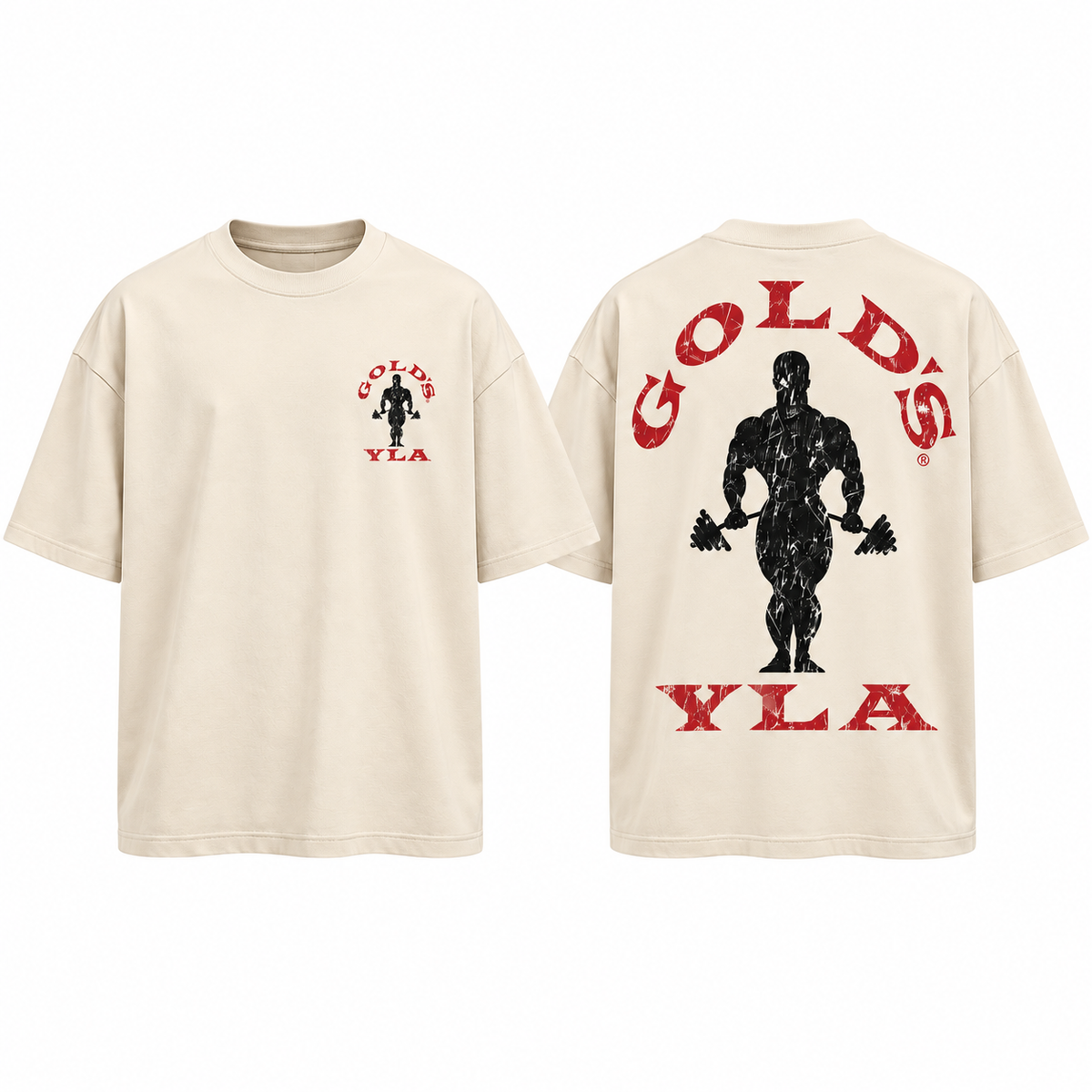 Camiseta Oversize Gym  Gold's YLA