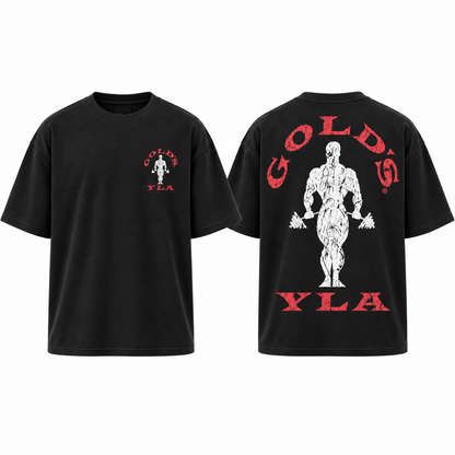 Camiseta Oversize Gym  Gold's YLA