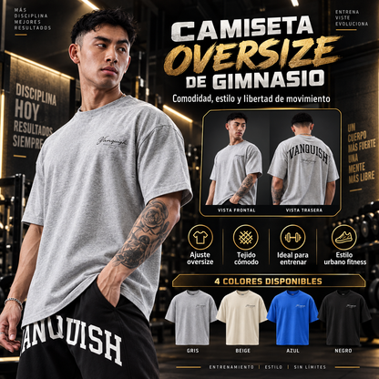 Camiseta Oversize Fitness Hombre