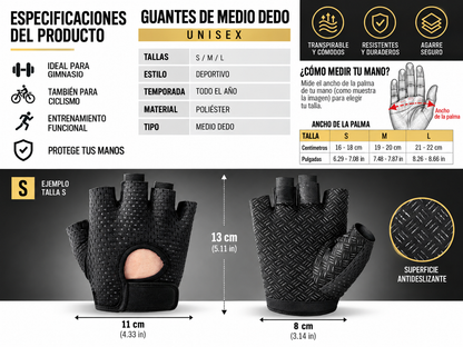 Guantes Fitness Unisex