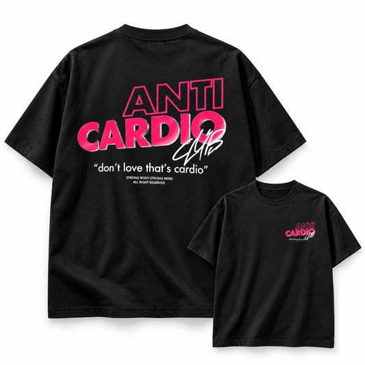 Camiseta Oversize Anti cardio gym