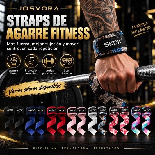 Portada de Straps Fitness Ajustables con modelo tatuado