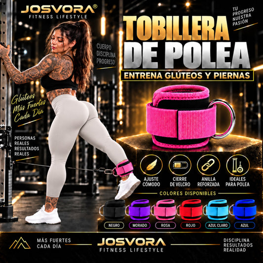 Portada de tobillera de polea fitness